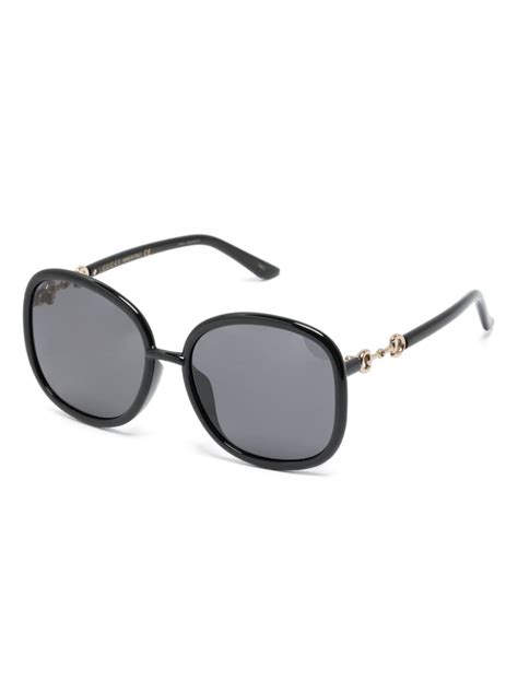 gucci horsebit eyeglasses|Gucci Eyewear Horsebit oversize.